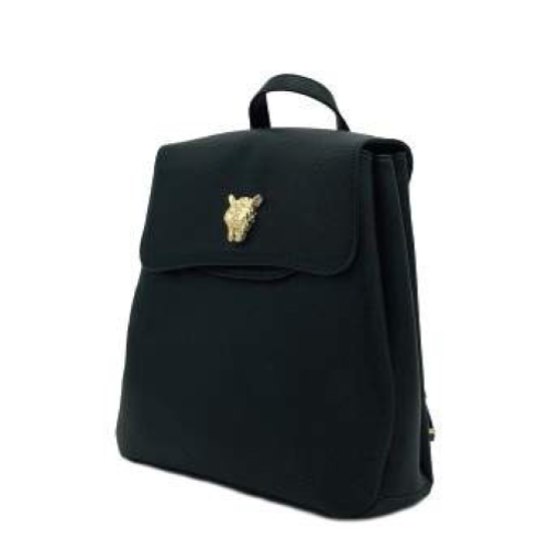 ZAINO BLACK WITH HEAD PANTERA