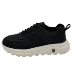 SCARPA BLACK SUOLA WHITE CON LACCI