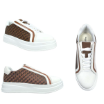 SCARPA BROWN SUOLA WHITE CON RB