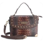 BORSA BROWN CRO MANICO AL CENTRO E TRACOLLA