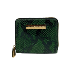 PORTAFOGLIO GREEN/SNAKE TARGA RETTANGOLARE ORO
