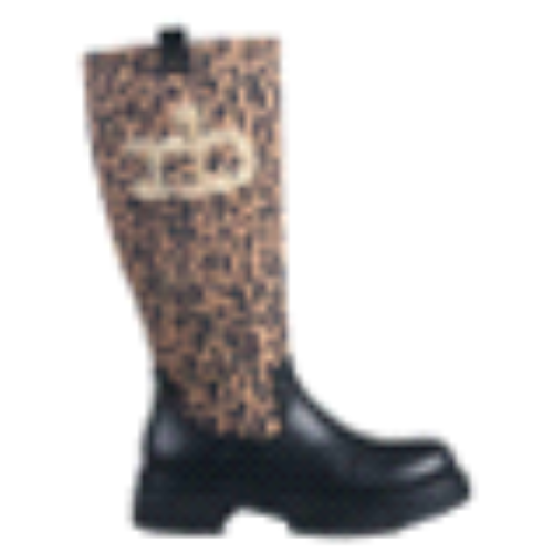 ANFIBIO BLACK/LEOPARDCON RB GOLD RILIEVO