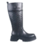 STIVALE BLACK  CON RB MONOGRAMMA