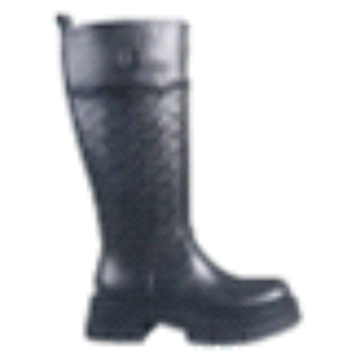 STIVALE BLACK  CON RB MONOGRAMMA