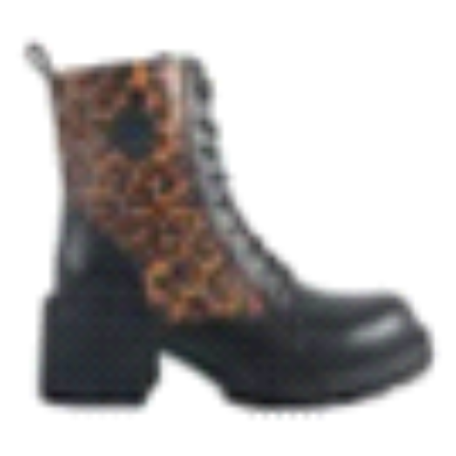 ANFIBIO BLACK/LEOPARD CON LACCI