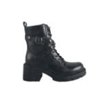 ANFIBIO BLACK CON LACCI  FIBBIA LATERALE E BORCHIE 