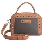 BORSA COFFEE WITH GREEN PRINTING DOPPIA CHIUSURA