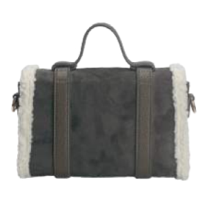 BORSA GREEN CAMOSCIO DOPPIA FIBBIA DI CHIUSURA AVANTI