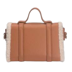 BORSA BROWN DOPPIA FIBBIA DI CHIUSURA AVANTI