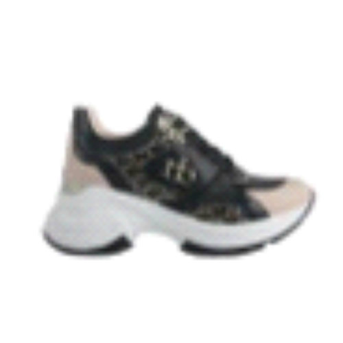 SCARPA BEIGE/BLACK CON RB SU LATO 