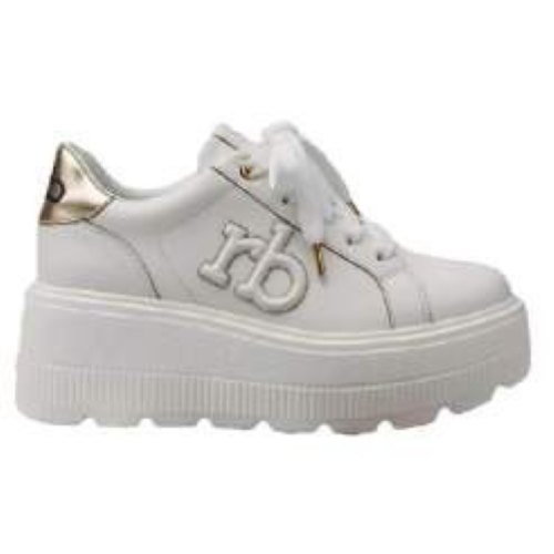 SCARPA WHITE/GOLD RB WHITE IN RILIEVO