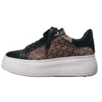 SCARPA BLACK/BROWN CO RB MONOGRAMMA SUL LATO