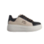 SCARPA BROWN/BEIGE STRASS SU LACCI